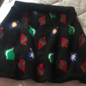 Mini  knit Christmas skirt S/P